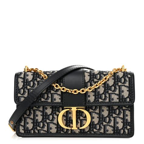 CHRISTIAN DIOR Oblique 30 Montaigne East West Chain Flap 